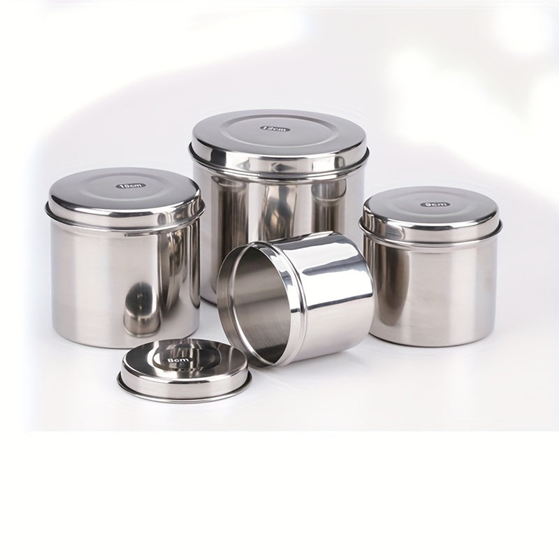 Stainless Steel Disinfection Storage Jar for Alcohol Ointments and Dressings