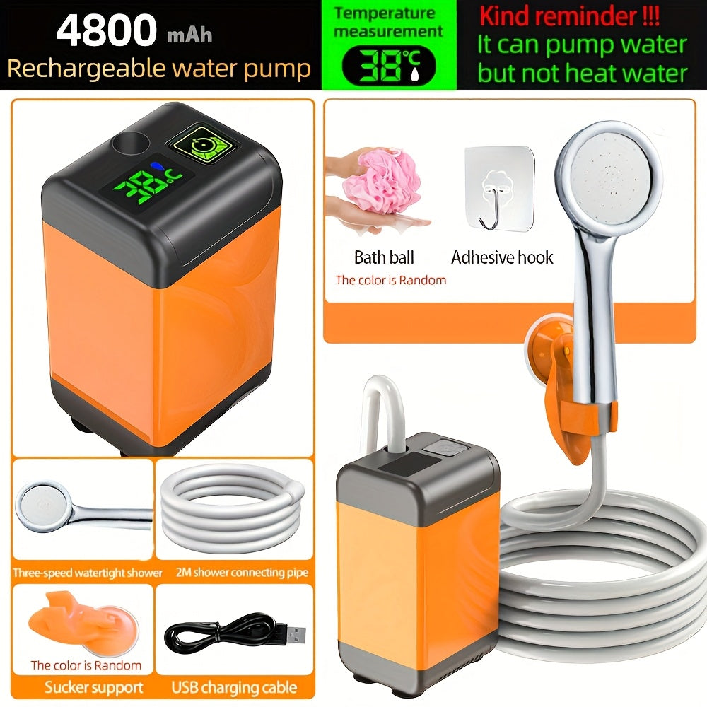 Tashqi elektr shower bosh portativ yomgʻir showeri RV va qishloq joylar uchun