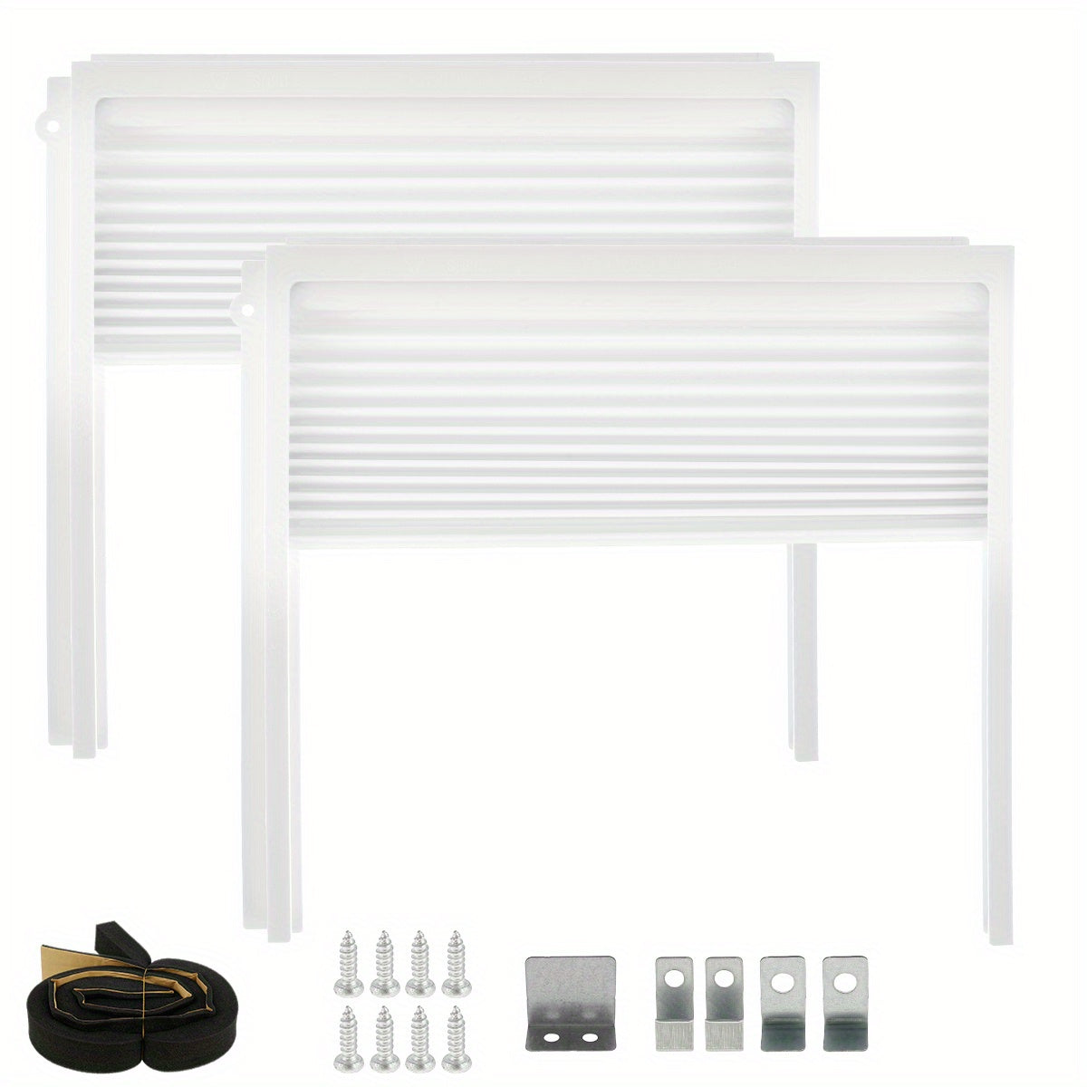 Adjustable Window Air Conditioner Side Panels Frame Kit Dust-Proof Insulation