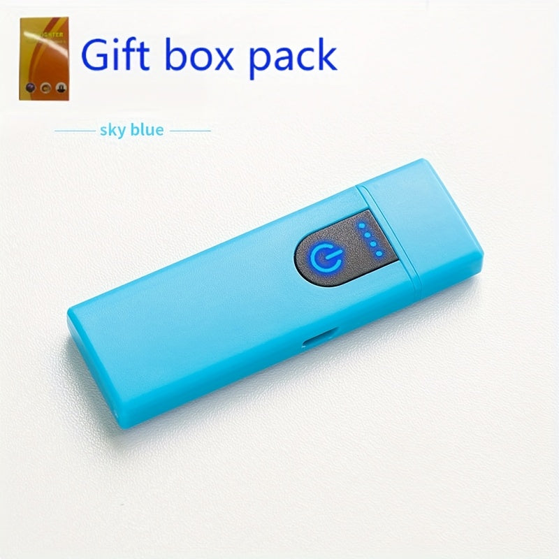 Rechargeable Windproof Electric Lighter Portable Touch-Sensing Tungsten Flameless