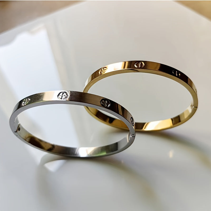 Cross Border Titanium Steel Bracelet Unisex Elegant Durable Jewelry