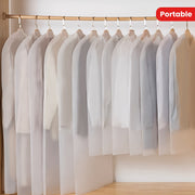 20-Pack Clear Suit Storage Bags for Wardrobe Organization Durable Plastic Dust Covers