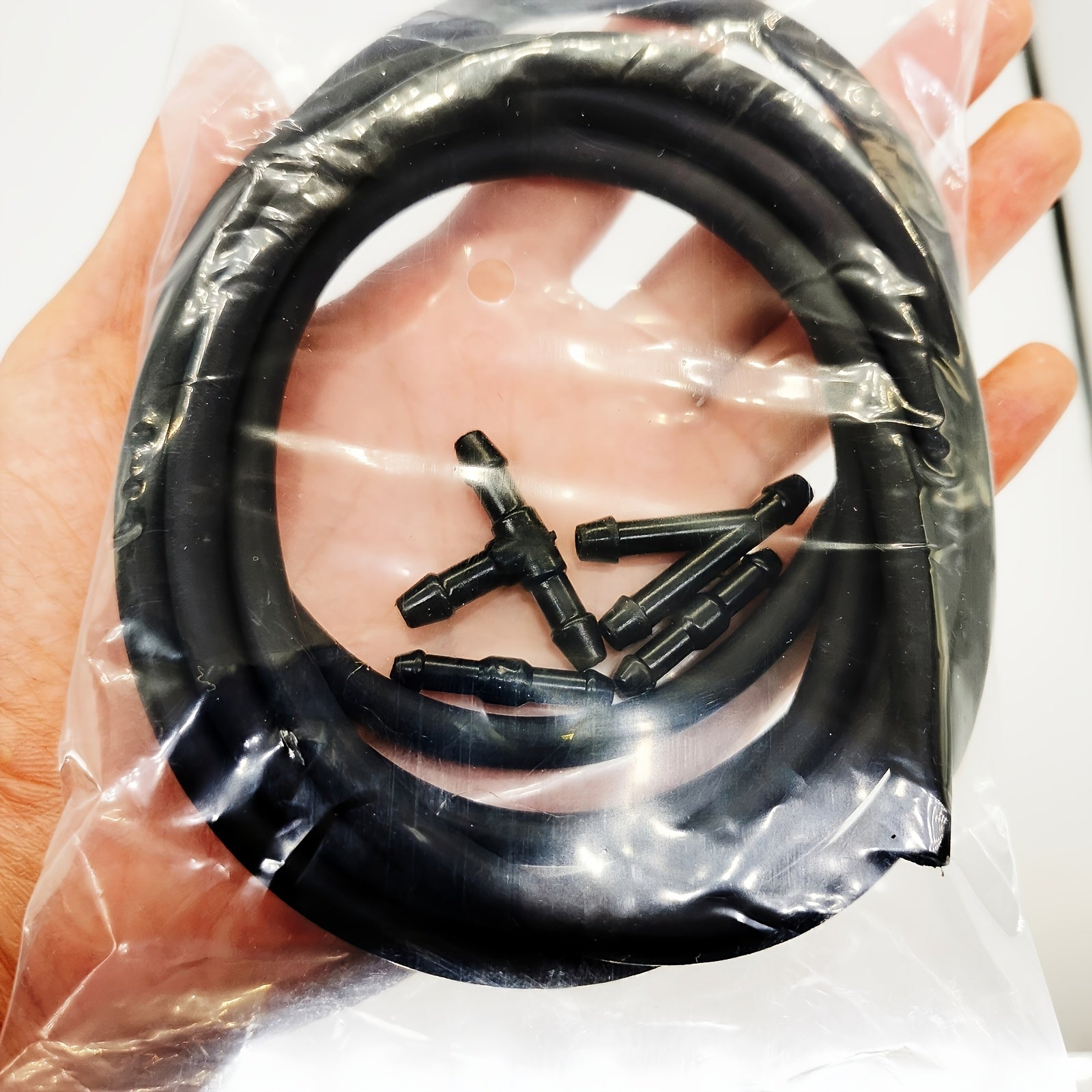 Kit de manguera de lavado de parabrisas 2M Conectores universales para bomba de agua