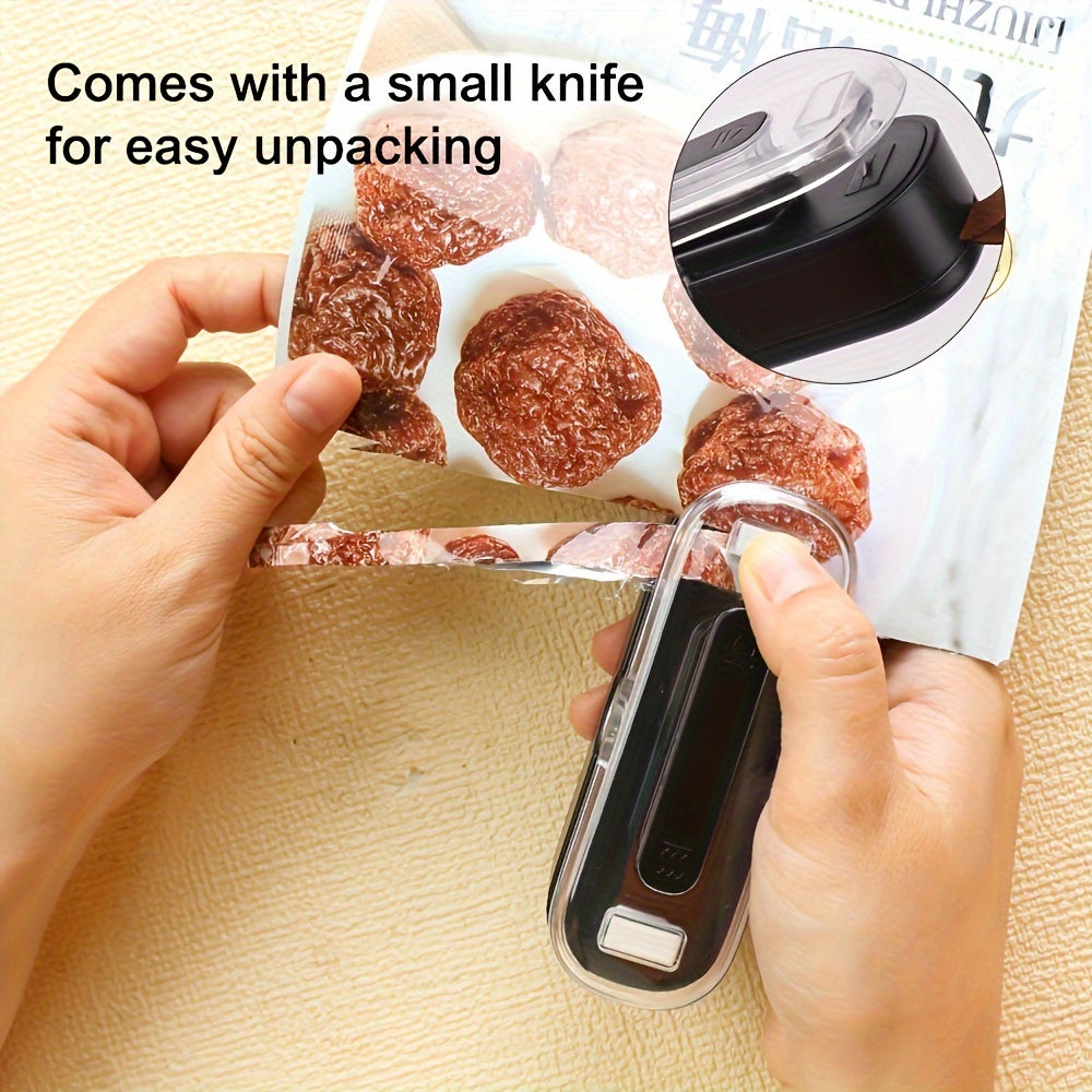 Mini Portable Food Vacuum Sealer and Cutter with Magnetic Mount