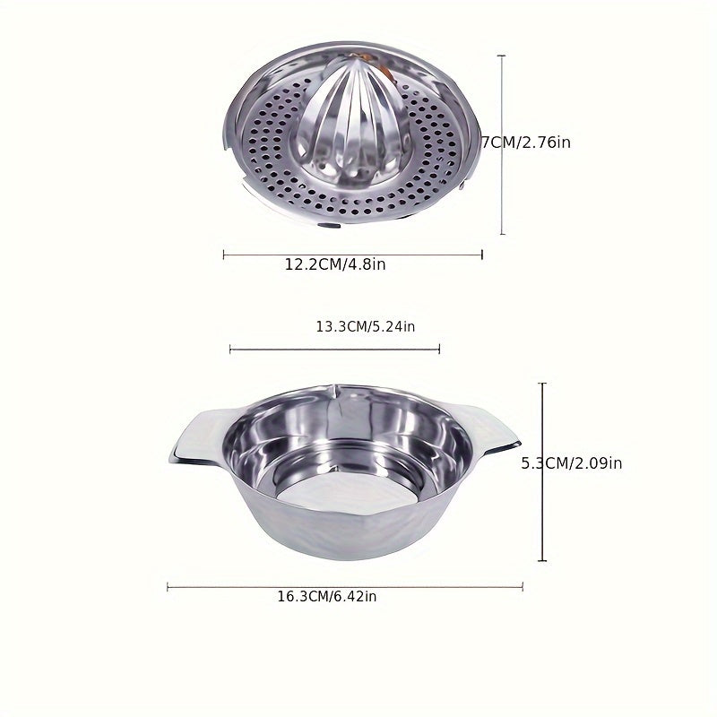 Stainless Steel Lemon Orange Juicer Manual Squeezer Kitchen Tool