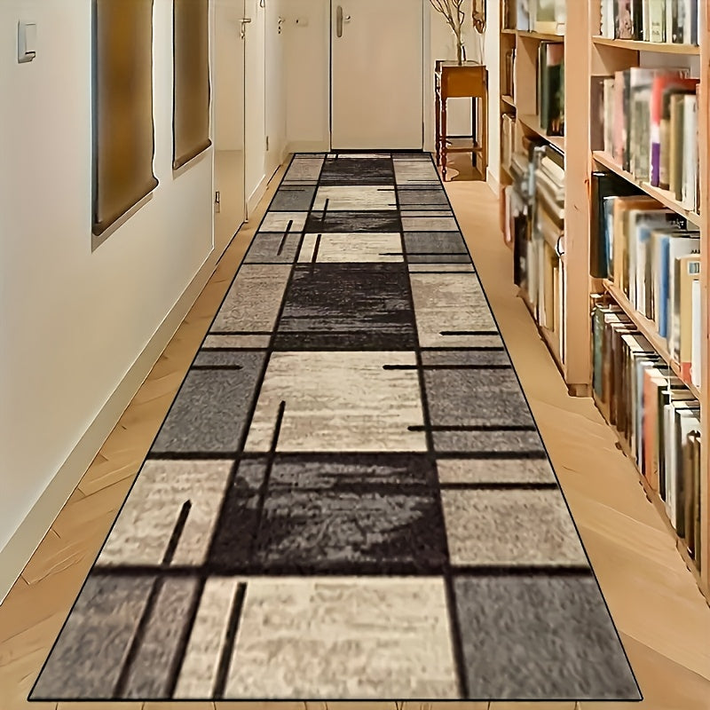Alfombra de suelo de terciopelo largo antideslizante para pasillo, dormitorio, cocina y baño, alfombra decorativa
