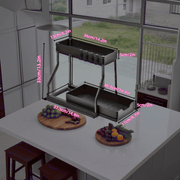 Kengaytiriladigan Edge Dish Rack, ikki qavatli olib tashlanadigan plastinka qabul qiluvchi va tashkilot uchun mo'ljallangan