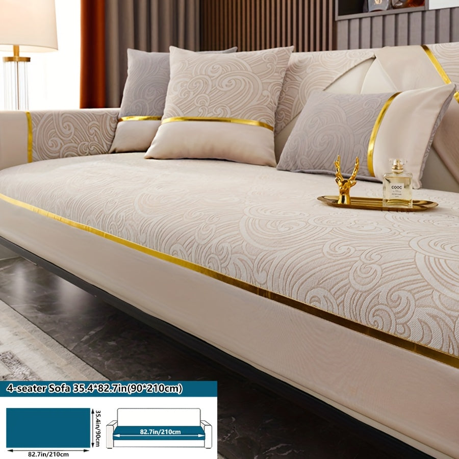 Chenille Cloud Pattern Sofa Cover Full Cover for Four Seasons