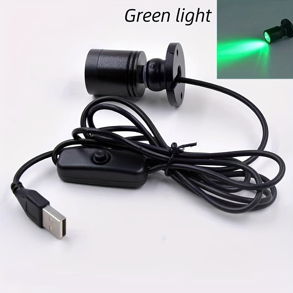 Mini LED Spotlight with 146.3cm Cable, Cold White Warm White Green Red Blue Yellow