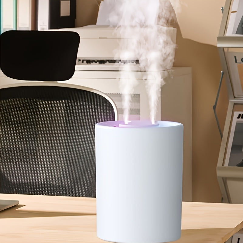 Large 5L USB Humidifier with Dual Mist and Colorful Ambient Lighting for Home Office