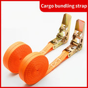 Heavy-Duty Polyester Ratchet Cargo Straps with Metal Buckle for Cars and Trucks