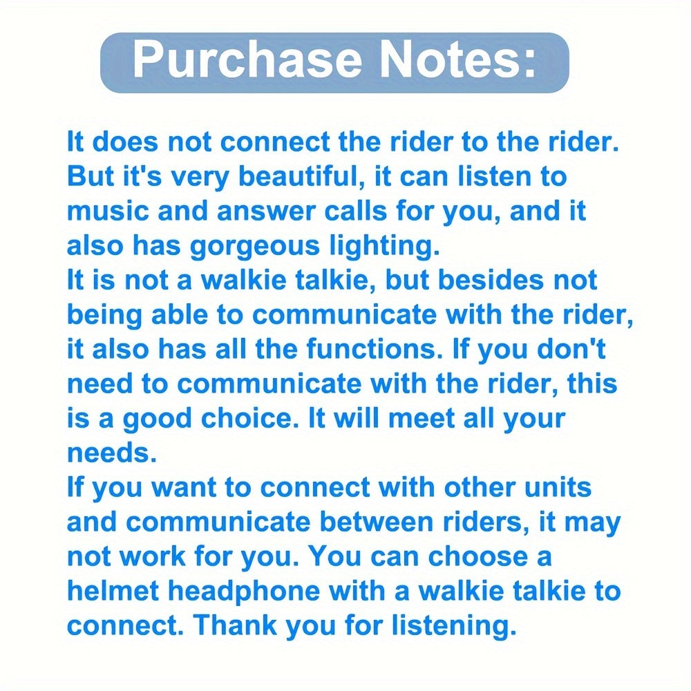 Wireless Motorcycle Helmet Headphones Bluetooth Stereo Music Speaker