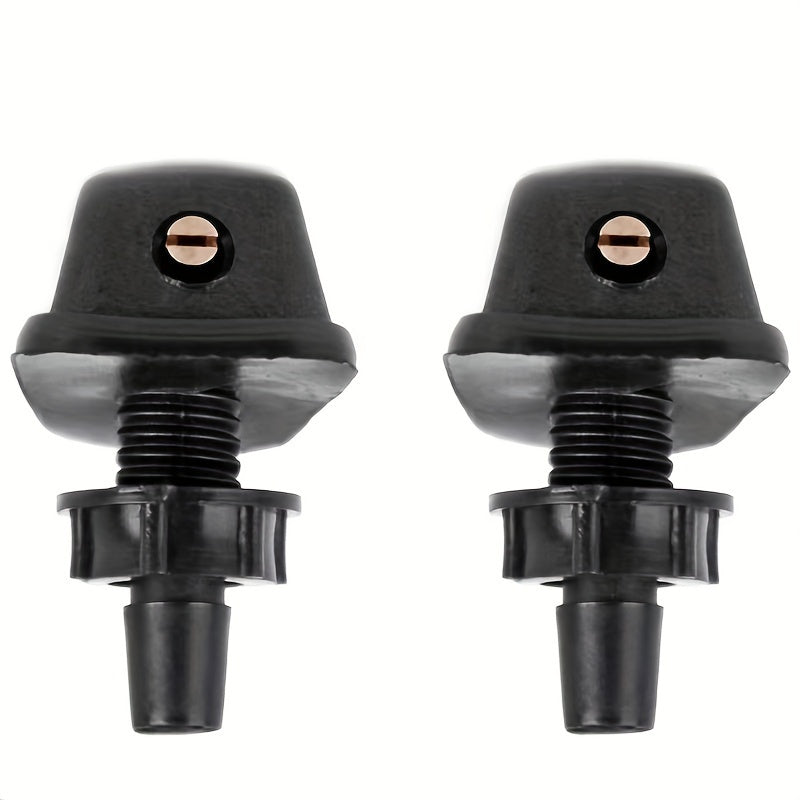 2pcs Car Windshield Wiper Nozzle Spray Kit Brass Durable PVC Adjustable Flow