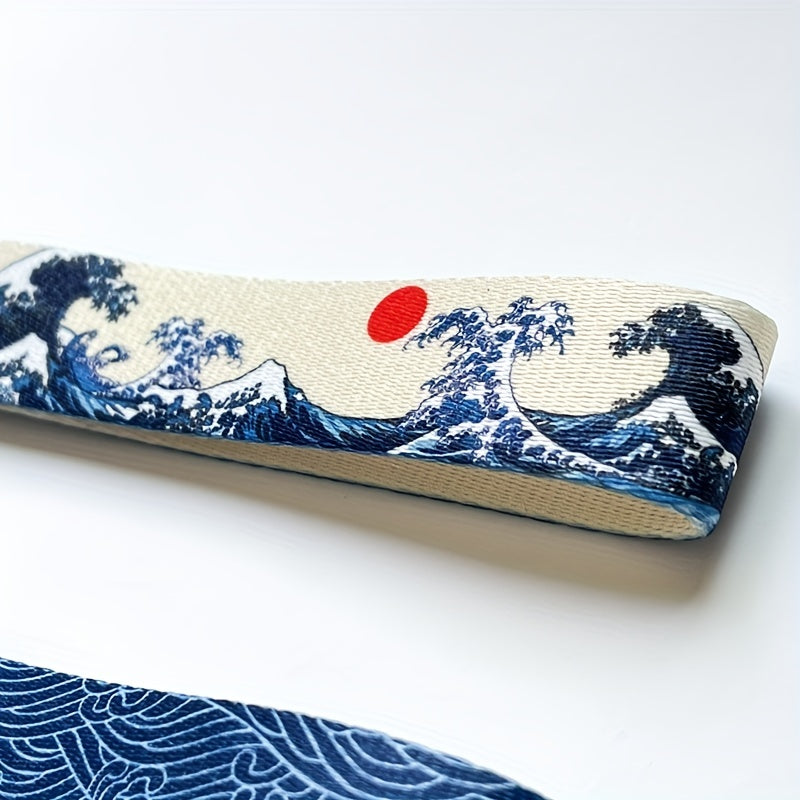 Unisex Sea Wave Keychain Car Motorcycle Decor Blue Jewelry