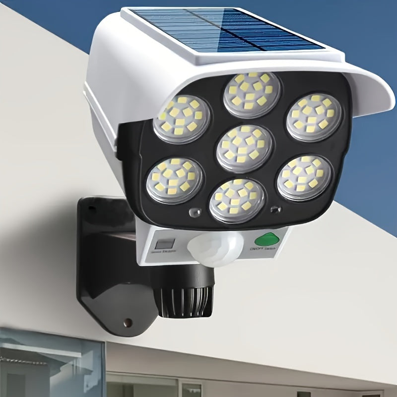 Outdoor Solar Wall Light with Fake Camera and Motion Sensor Security Light
