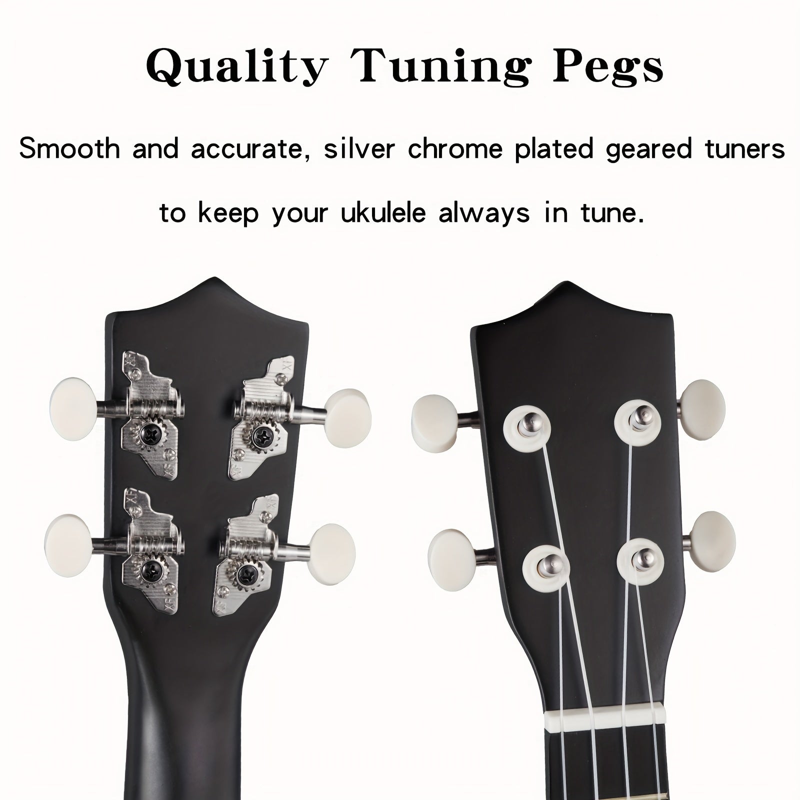 Ukulele soprano de 21 pulgadas Sunburst para principiantes con cuerpo de tilo