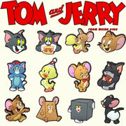 12 Pcs Colorful Cartoon Shoe Charms for Sandals Clogs and Bags