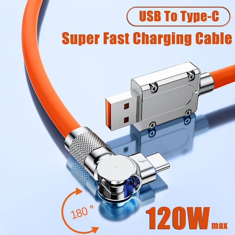 120W USB C Charging Cable for Fast Data Transfer and Power for Mobile Devices