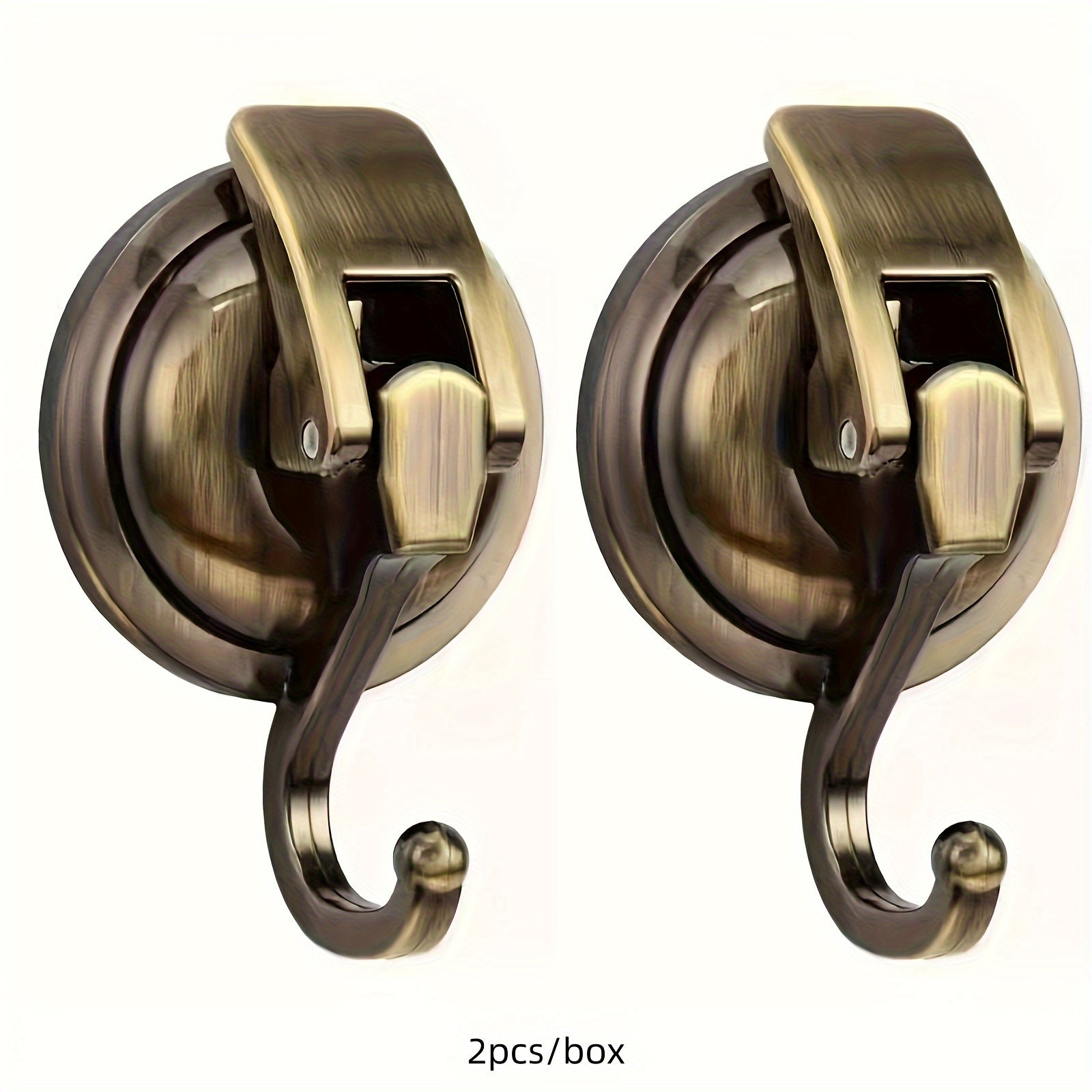 Plastic Wall Hooks Set of 2 or 4 Reusable No-Drill Adhesive Bathroom Kitchen Garage