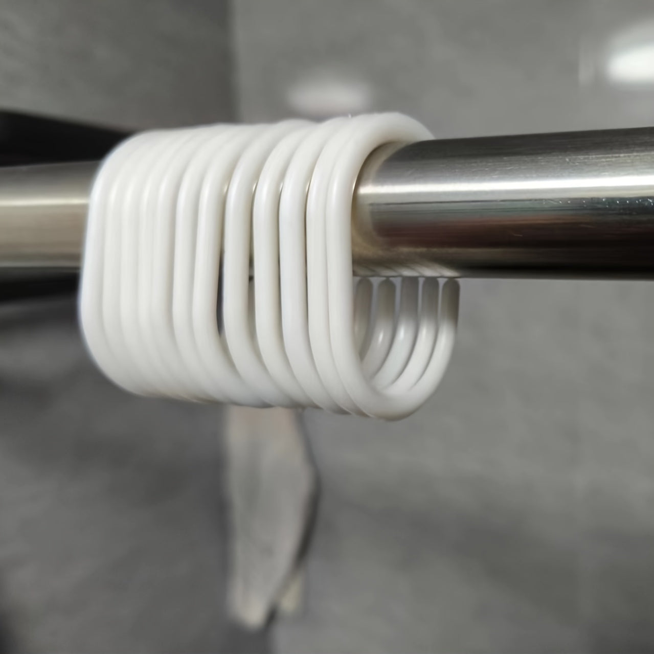 Waterproof PEVA Shower Curtain with Hooks Anti-Fouling No Punching Needed