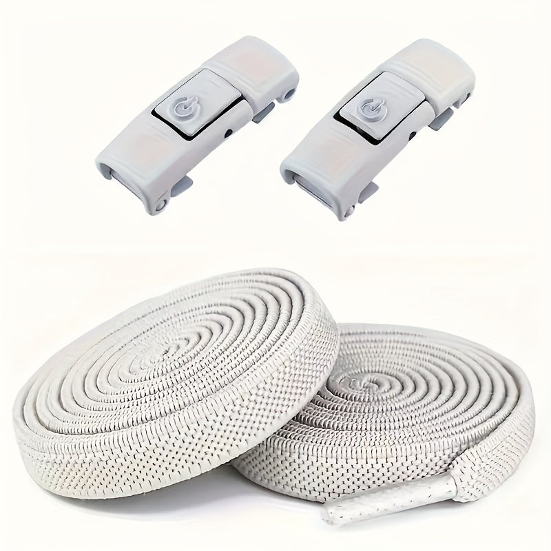 Unisex Polyester Sports Shoelaces Set 4 Pairs Adjustable Lightweight