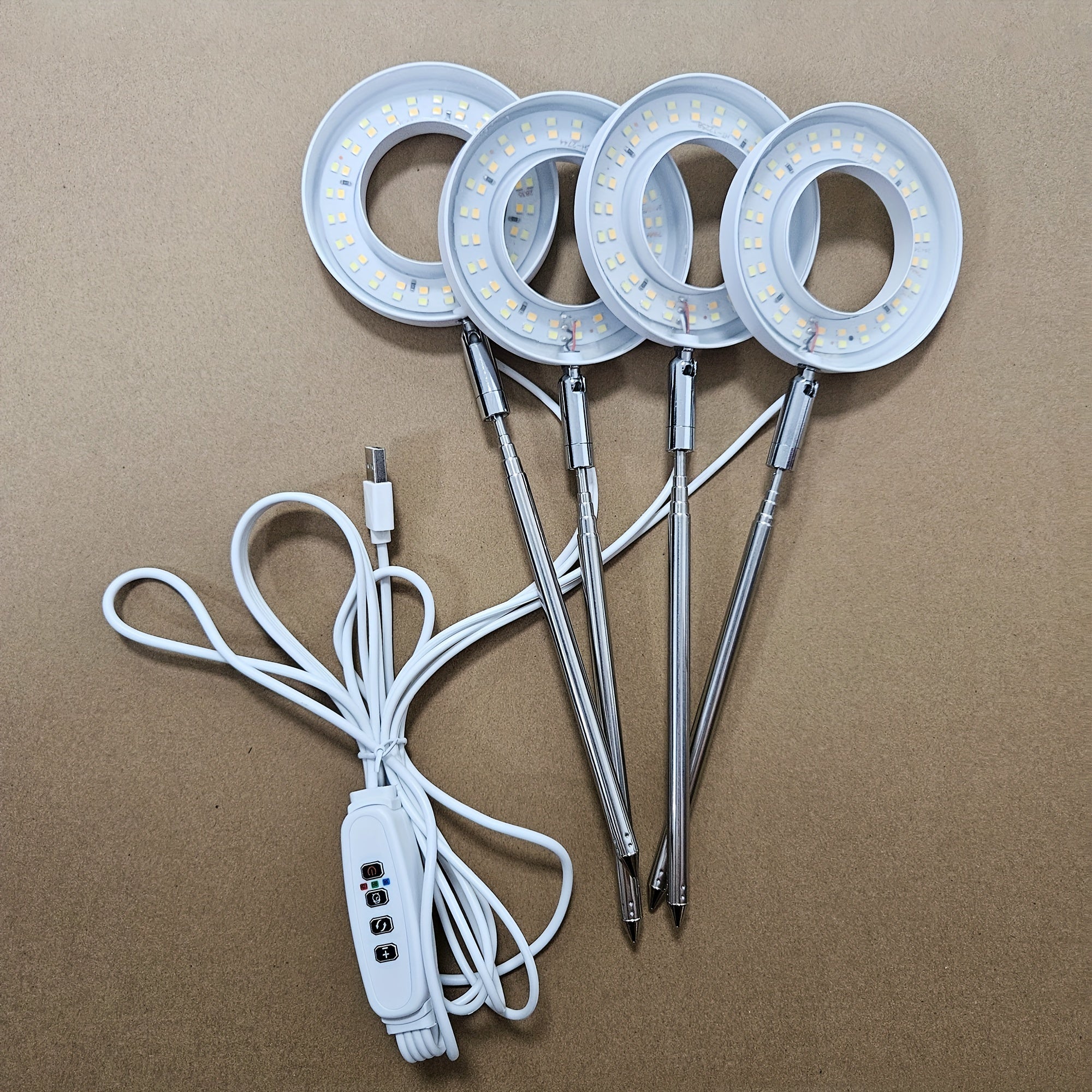 Adjustable Full Spectrum LED Plant Grow Light with Timer and USB Power for Indoor Plants