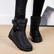 Women's Winter Snow Boots Warm Lined Anti-Slip High-Top Black Cover