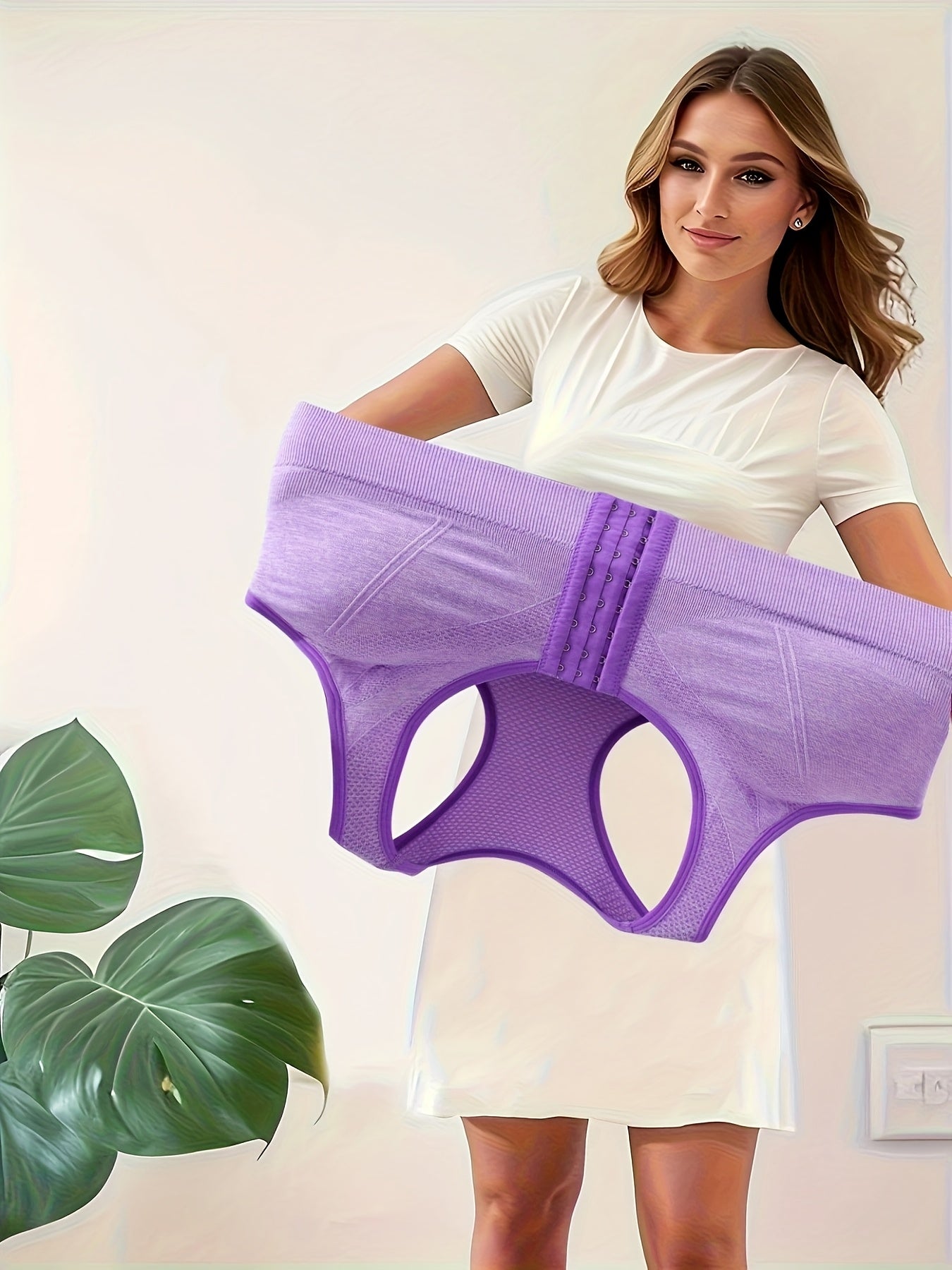 Women's Large Size Sports Bra Without Steel Ring Breathable Front Buckle