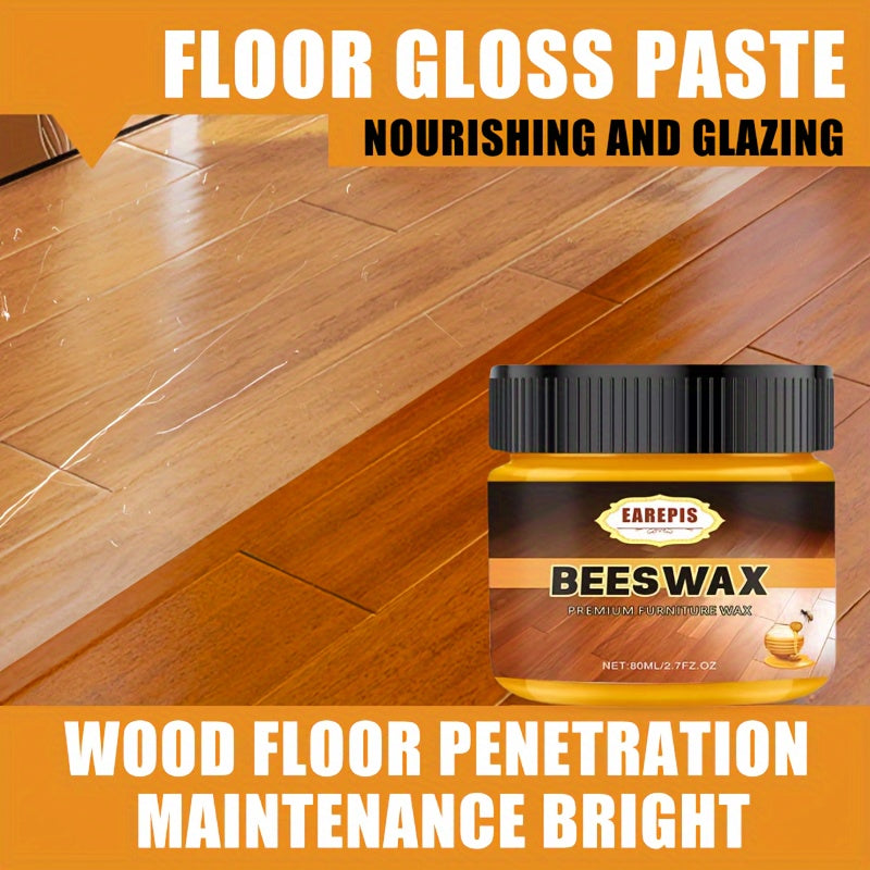 Beeswax Furniture Floor Polish Coconut Oil Gel Waterproof Anti-Crack Brightening
