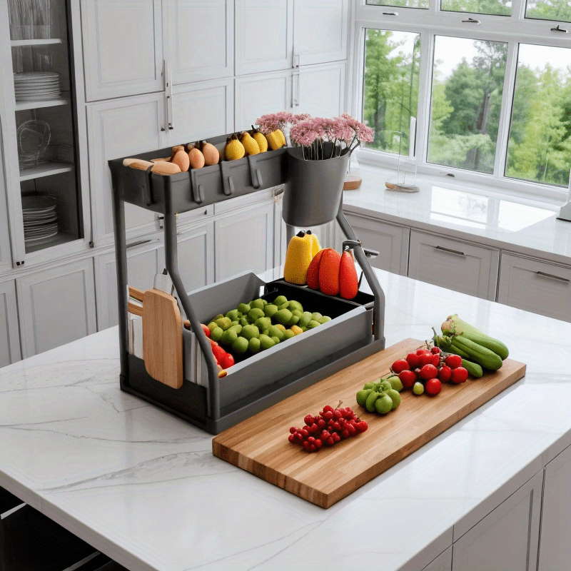 Quritish mashinasi uchun idishlar qutisi, ikki qavatli olib tashlanadigan plastinka qabul qiluvchi, suvga chidamli qavatli, joyni tejovchi tashkilotchi