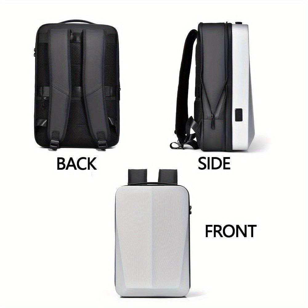 HUABUPS Katta Hajmli Noutbuk Ruksak USB Zaryadlash va Parol Qiluvchi Qopqoq bilan - Sayohat, Biznes, Maktab uchun Ideal - Mustahkam PVC, Ko'p Bo'limli Dizayn, Moslashtiriladigan Tasmalar|Ajoyib sovg'a