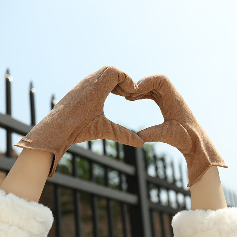 Women's Winter Gloves Warm Touchscreen Leather Handwear for Cold Weather