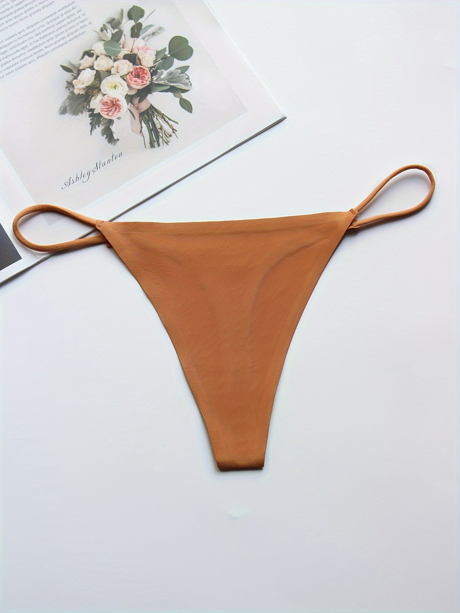 7 juft ayollar uchun past belbog'li thong kamarlar, to'liq rang, yumshoq va qulay ichki kiyimlar