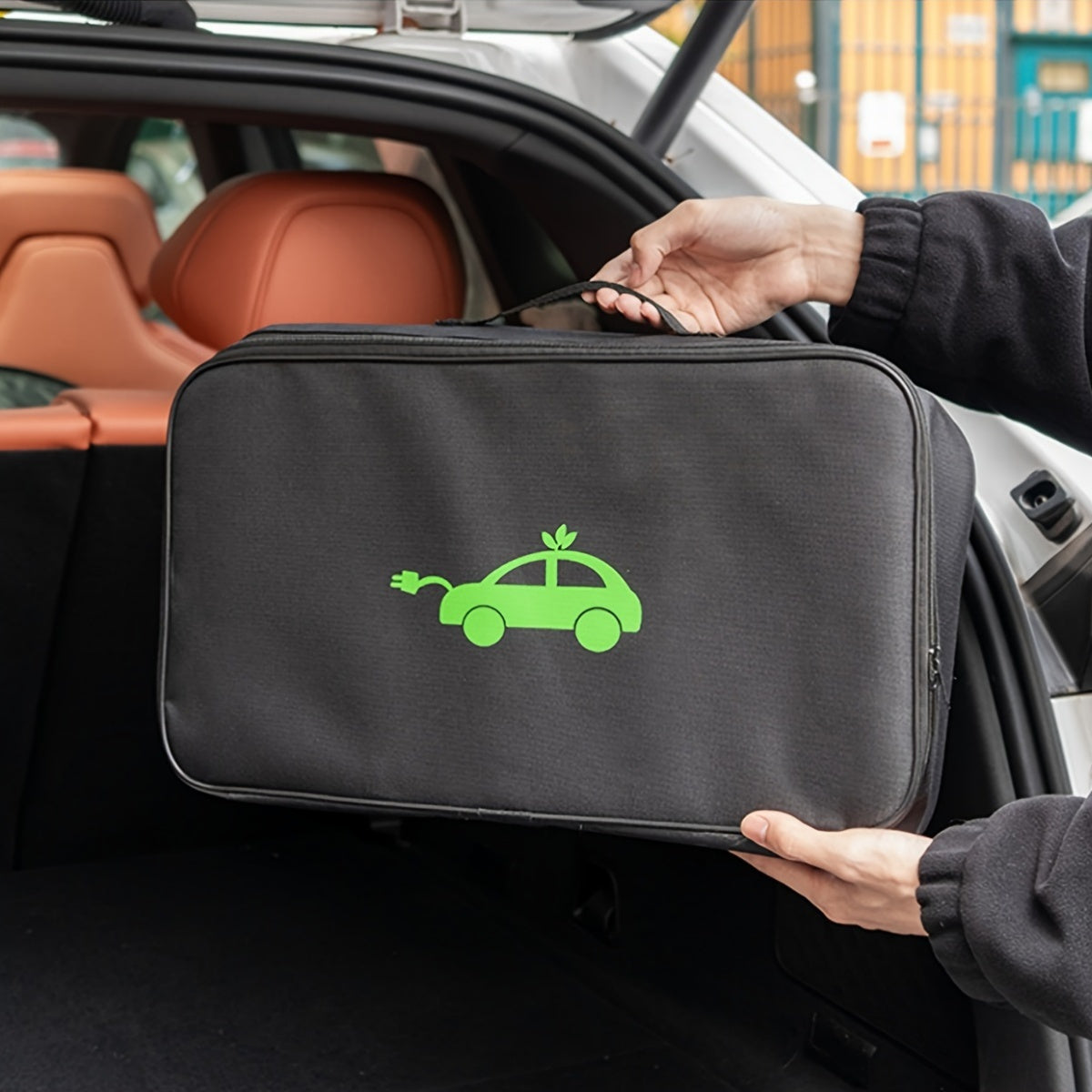 Unisex Oxford Car Trunk Organizer Waterproof Fire-Resistant Storage Bag