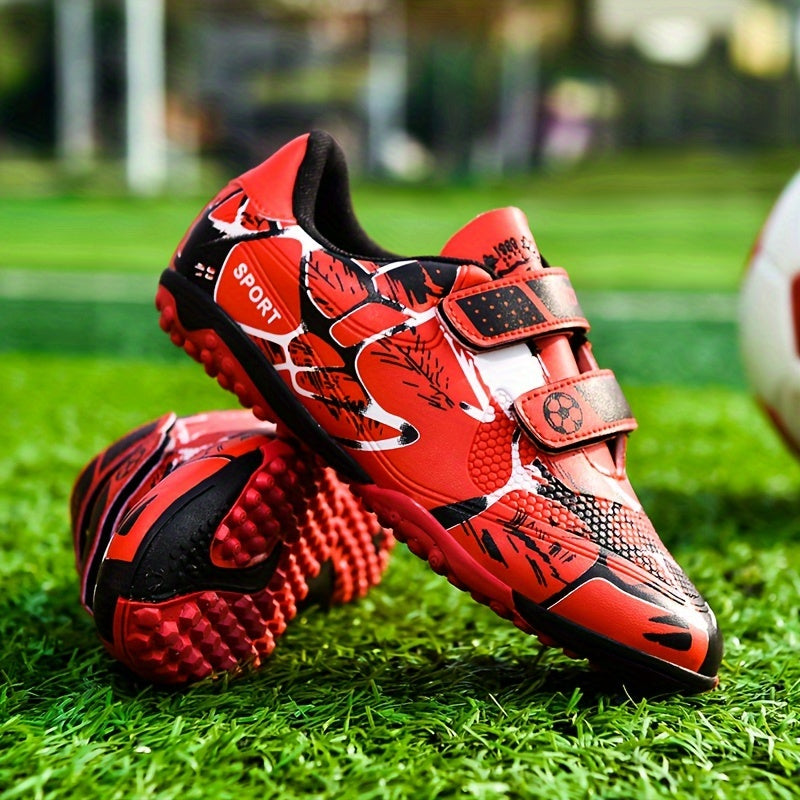 Zapatos de fútbol para niños ligeros antideslizantes para entrenamiento deportivo, ideales para niños y niñas