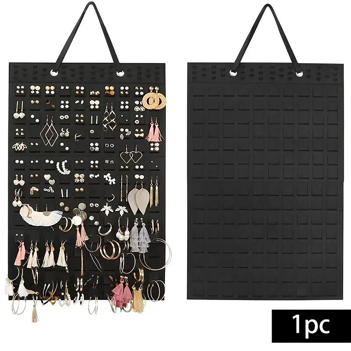 Подвесной органайзер для украшений из фетра для серег и ожерелий, стильное домашнее украшение