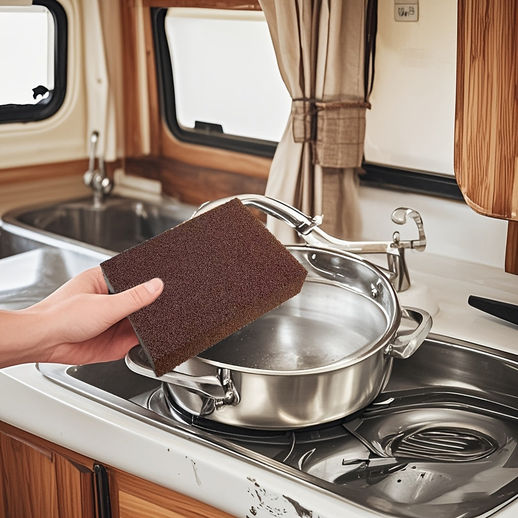Magic Sponge Eraser for Rust Removal and Cleaning Brush for Cooktops and Pots
