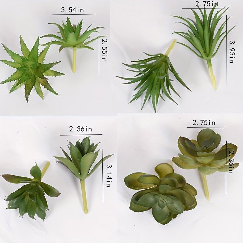 1 шт. Маленькие искусственные суккуленты для домашнего или столового декора.