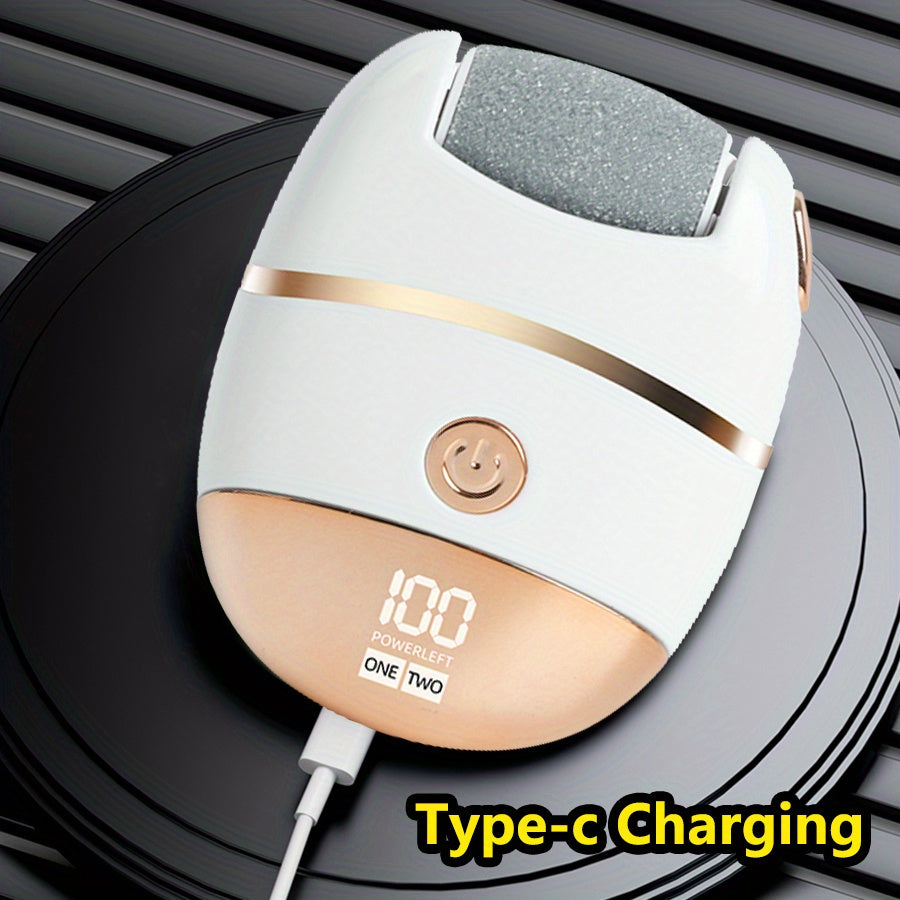 Molinillo eléctrico recargable para pies con batería de litio, dos velocidades, inalámbrico, luz LED