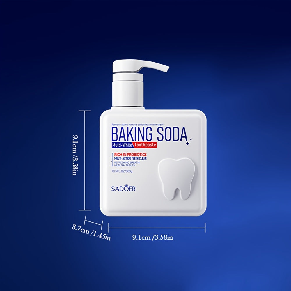 300g Baking Soda Probiotic Toothpaste for Deep Cleaning and Whitening