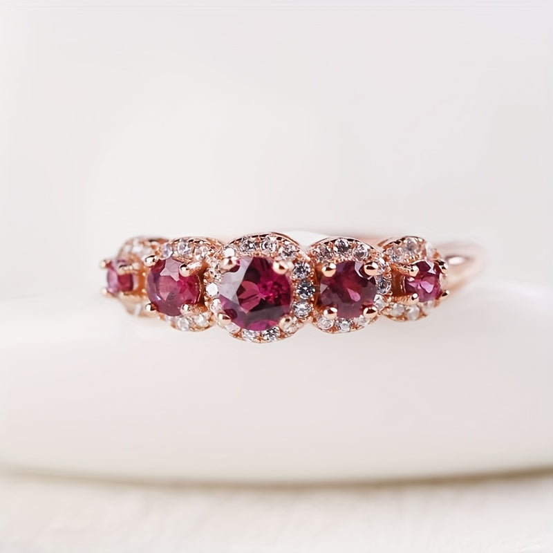 Women's Sterling Silver Jewelry Necklace with Purple Garnet Inlay