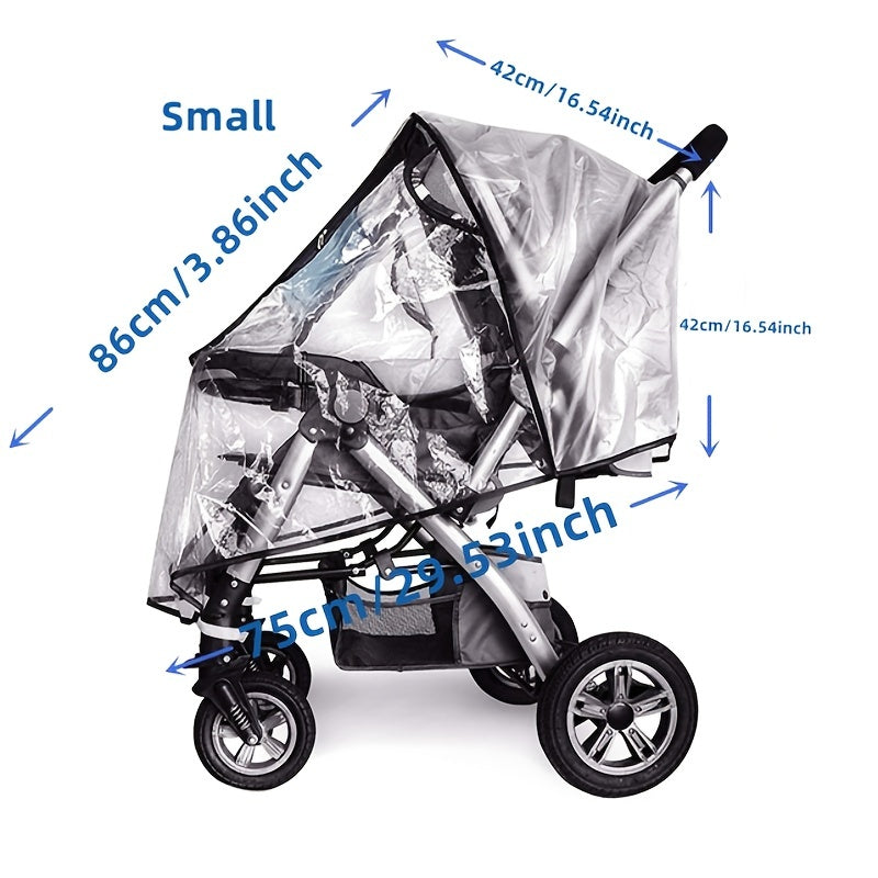 Universal Baby Stroller Cover Waterproof Windproof Dustproof Snowproof for Travel