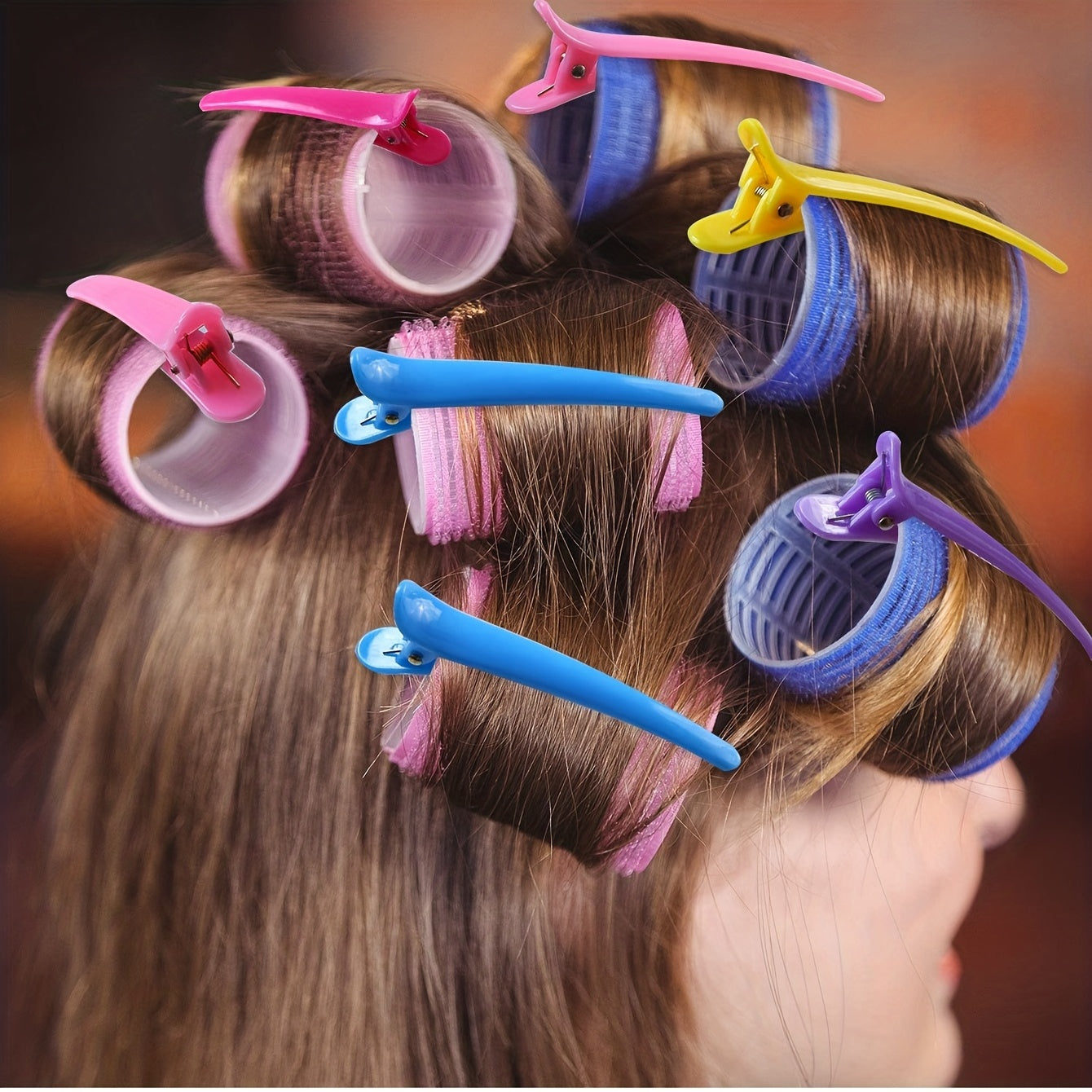 25-Piece Self-Adhesive Curling Iron and Clip Set for Women Hair Styling Tools