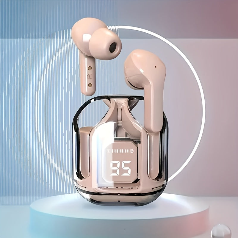 1 juft simsiz quloqchin LED quvvat ko'rsatkichi, teginish nazorati, Type-C zaryadlash qutisi, silikon himoya qopqog'i, past kechikish, uzoq umr, ixcham dizayn, qayta zaryadlanadigan batareya, simsiz