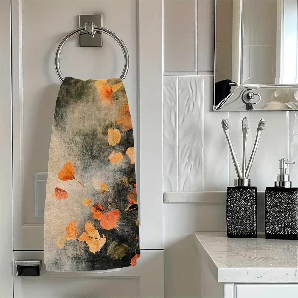 Set of 2 Coastal Kitchen Towels 16x24 Inches Super Absorbent Polyester