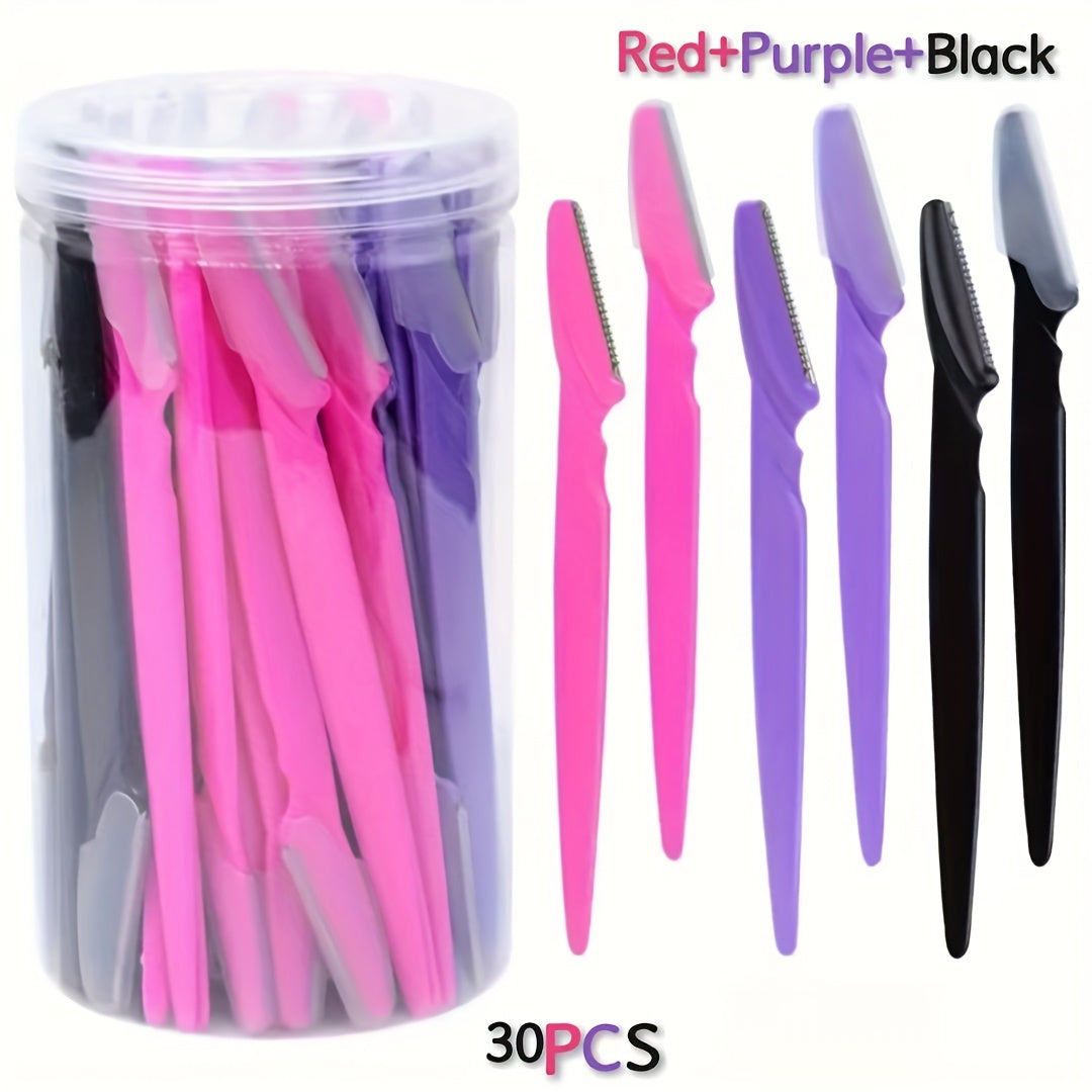 ko‘p rangli qoshlarni tozalash uchun set, xavfsizlik pichog‘i bilan soch olib tashlash trimmeri