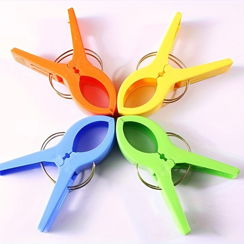 Colorful Plastic Clothespins Set Large Windproof Clips for Bed Sheets Towels Quilts