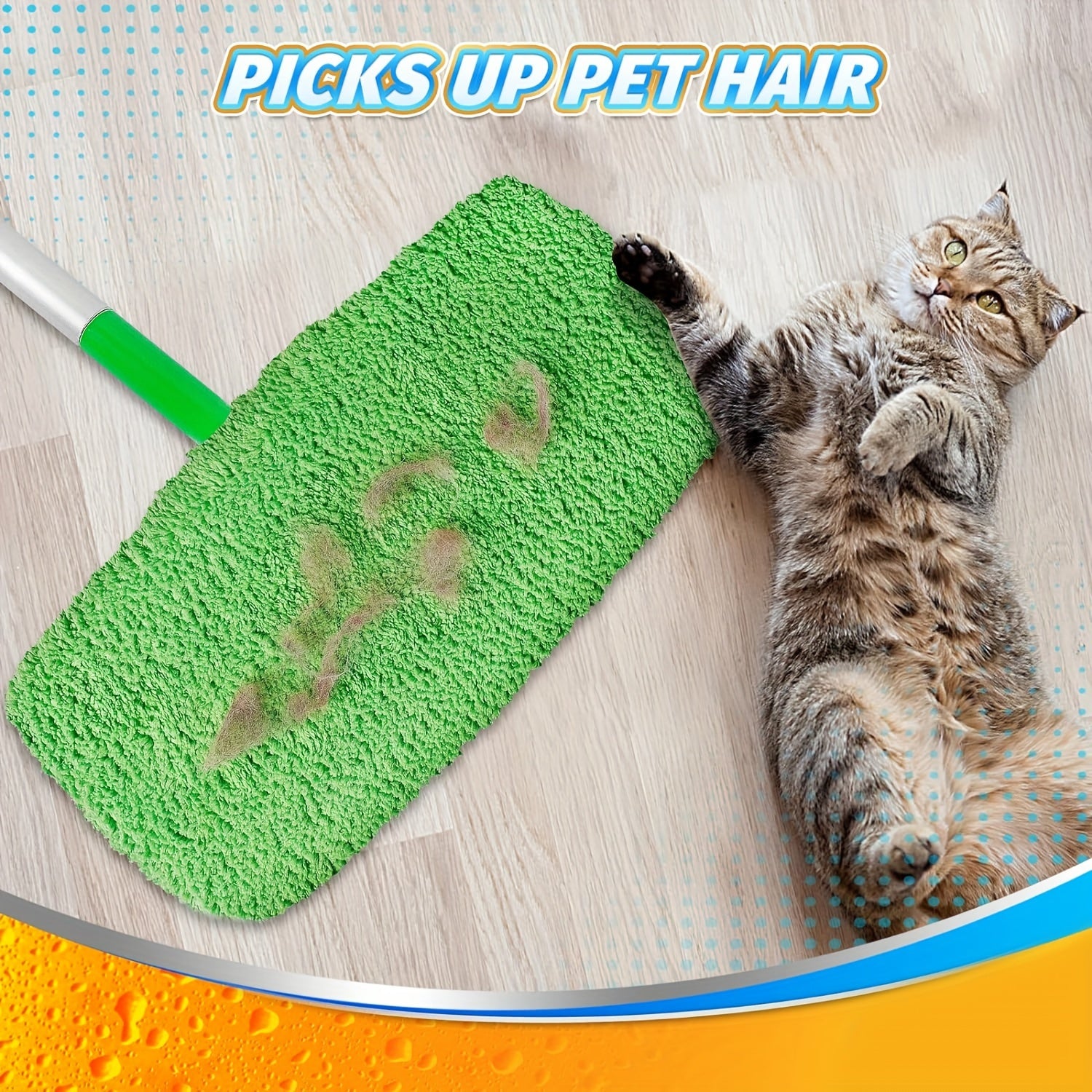 Microfiber Mop Replacement Pad Flat Floor Washable Durable Wet Dry Use