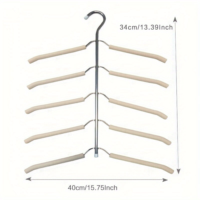 Multi-Functional Clothes Hanger with Traceless Sponge 360° Rotating Space-Saving Wardrobe Organizer