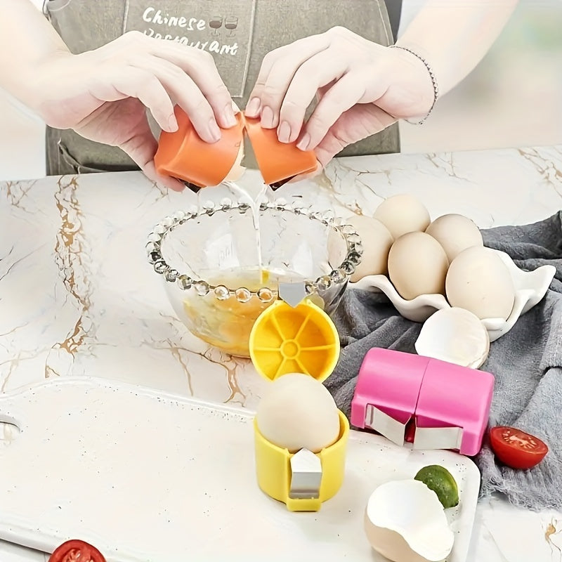 Handheld Egg Peeler Plastic Kitchen Tool for Baking and Cooking